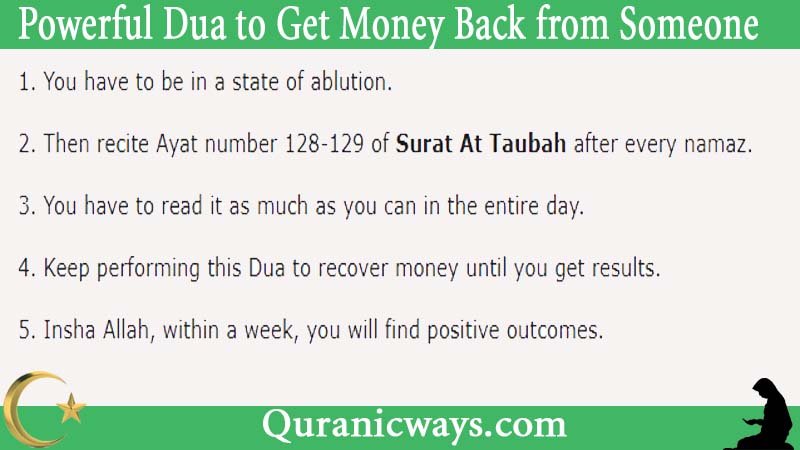 Powerful Dua to Get Money Back from Someone