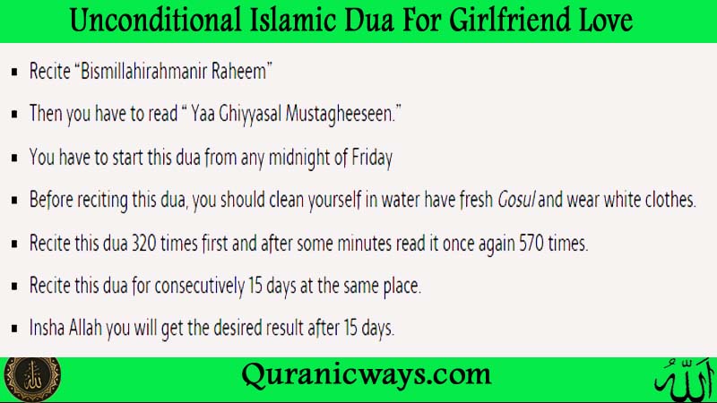 Unconditional Islamic Dua For Girlfriend Love