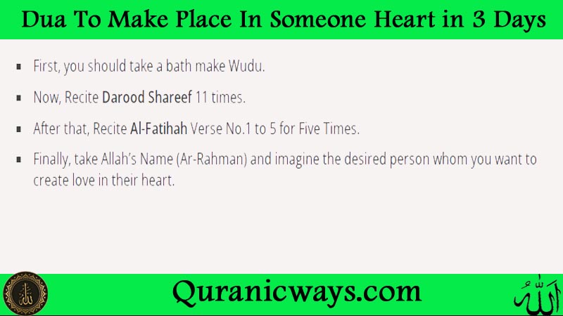 Powerful Dua To Make Place In Someone Heart in 3 Days