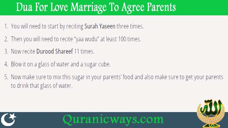 Dua For Love Marriage To Agree Parents