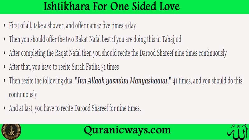 Ishtikhara For One Sided Love