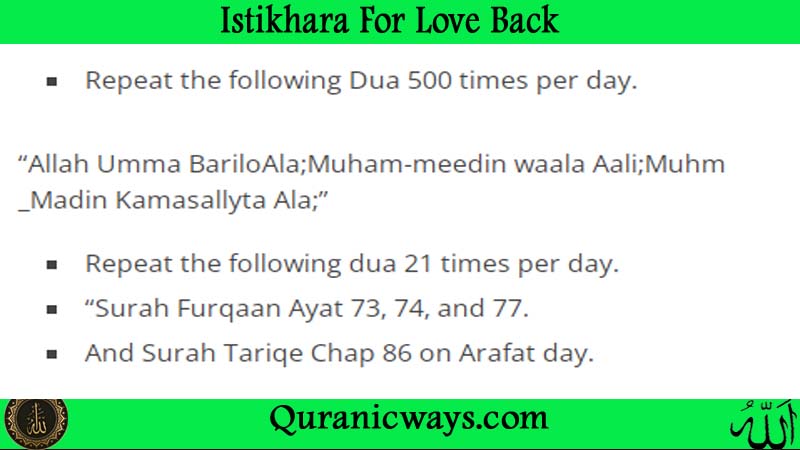 Istikhara For Love Back Powerful Tips 100% Working