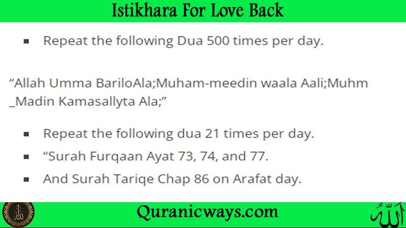 Istikhara For Love Back Powerful Tips 100% Working