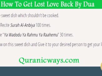 How To Get Lost Love Back By Dua