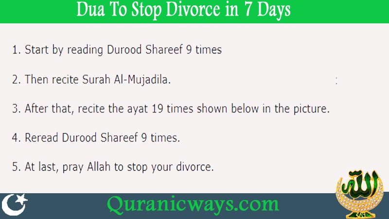 Dua To Stop Divorce in 7 Days