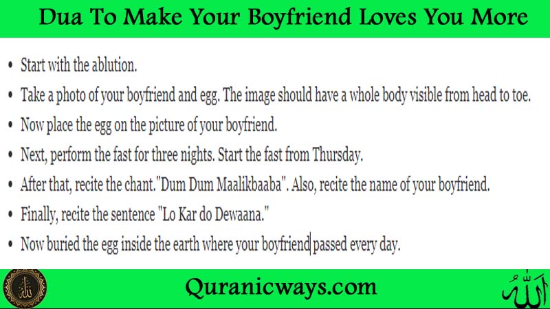 Dua To Make Your Boyfriend Loves You More