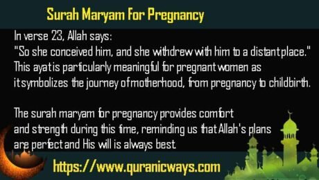 Surah Maryam For Pregnancy