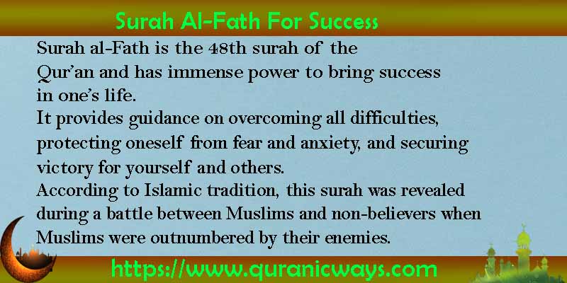 Surah Al-Fath For Success