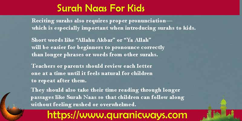 Surah Naas For Kids